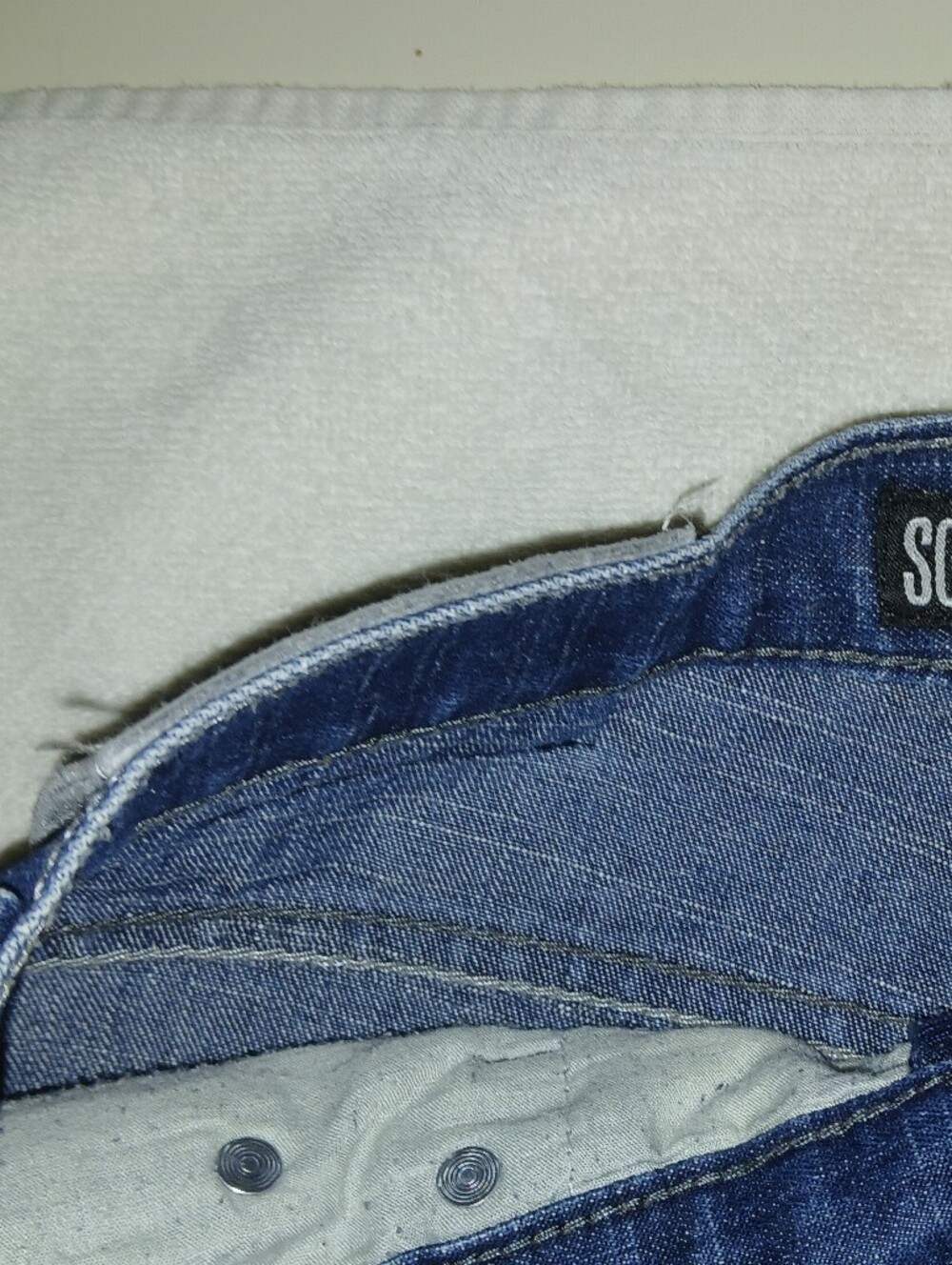 2000's South Pole Kids/Youth Med/Dark Wash Blue Jorts w/ Skull Graphic Pockets - Picture 6 of 8